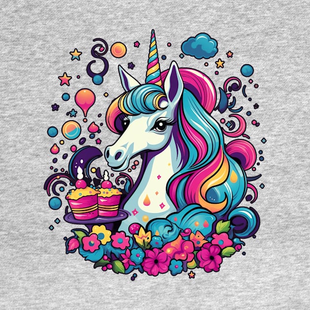 Unicorn Birthday Girl by MetaBrush